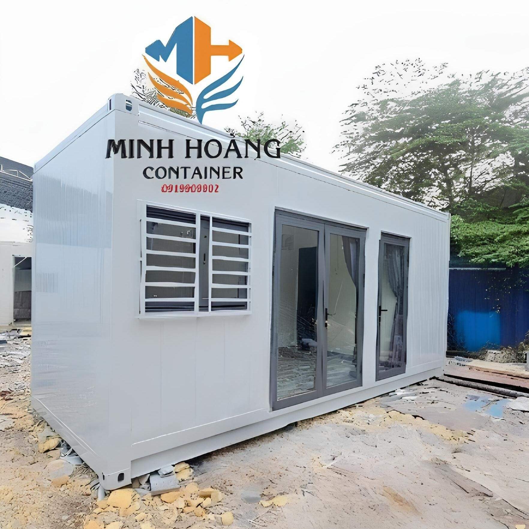 Container nhà ở, văn phòng 20 feet xám làm từ vỏ container lạnh